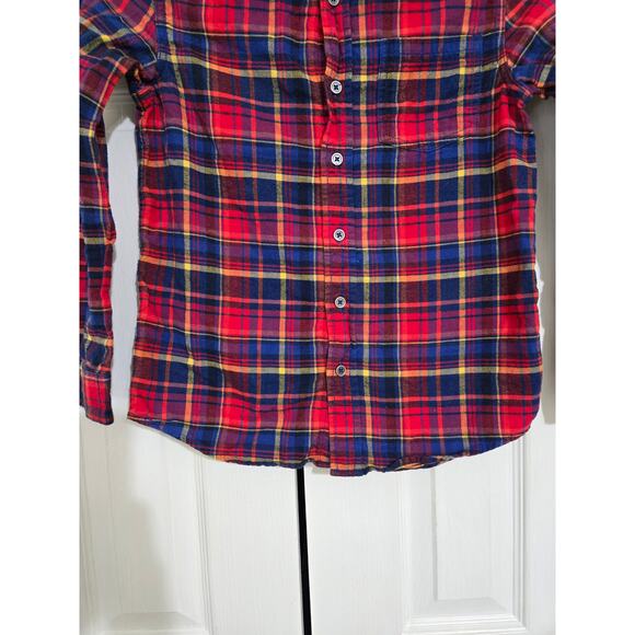 Cat and Jack m 8-10 boys plaid button up long sleeve shirt - Picture 2 of 7